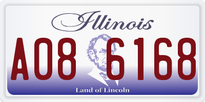 IL license plate A086168