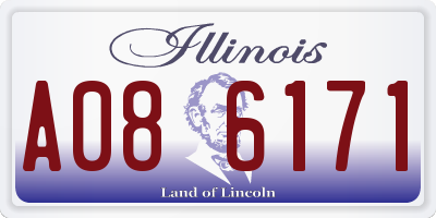 IL license plate A086171