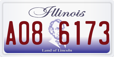 IL license plate A086173