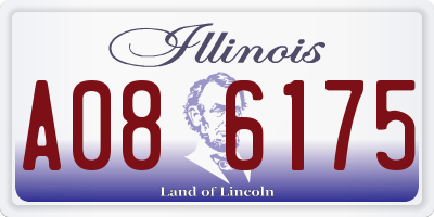 IL license plate A086175