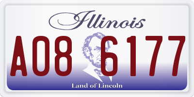 IL license plate A086177