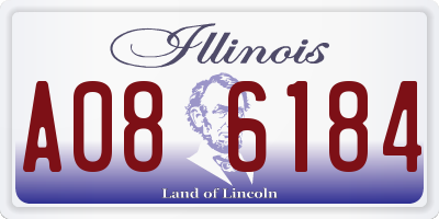 IL license plate A086184