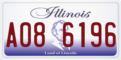 IL license plate A086196