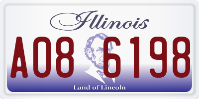 IL license plate A086198