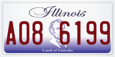 IL license plate A086199
