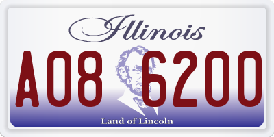 IL license plate A086200