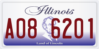 IL license plate A086201