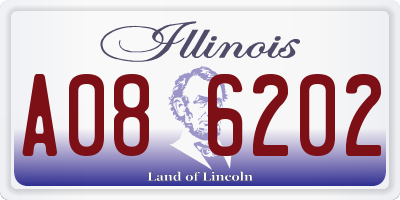 IL license plate A086202