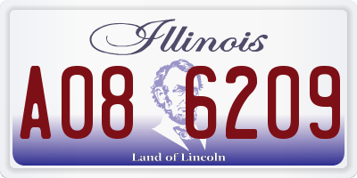 IL license plate A086209