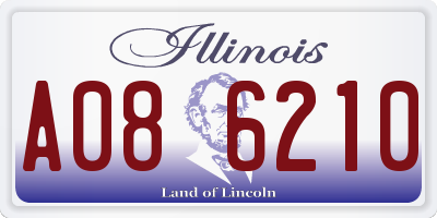 IL license plate A086210