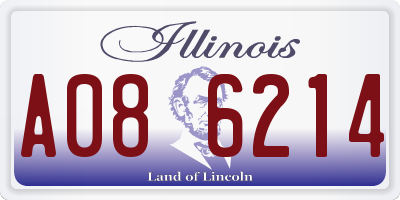 IL license plate A086214