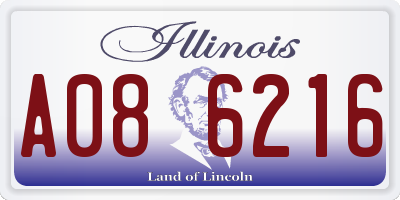 IL license plate A086216