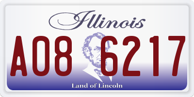 IL license plate A086217