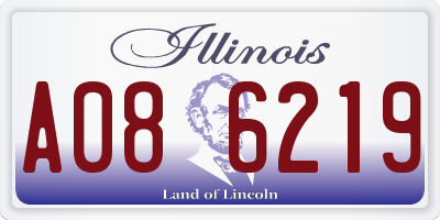 IL license plate A086219