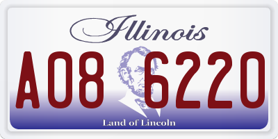 IL license plate A086220