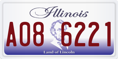 IL license plate A086221