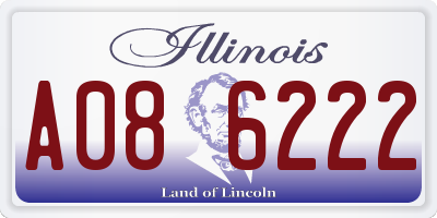 IL license plate A086222