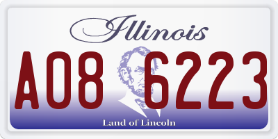 IL license plate A086223