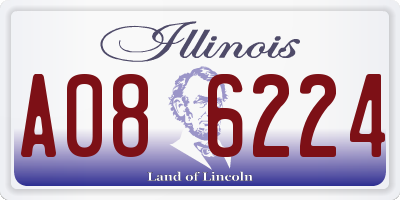 IL license plate A086224