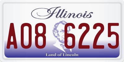 IL license plate A086225
