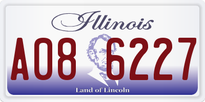 IL license plate A086227