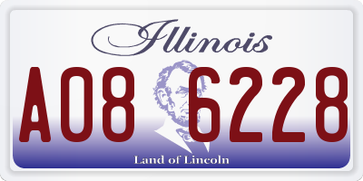 IL license plate A086228