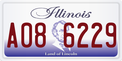IL license plate A086229