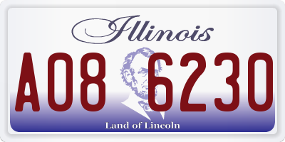 IL license plate A086230