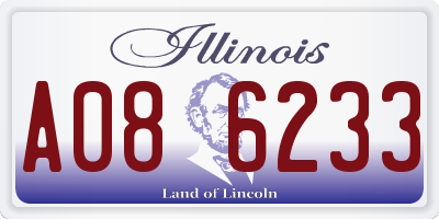 IL license plate A086233