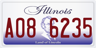 IL license plate A086235