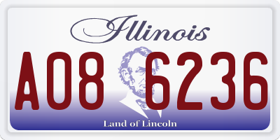 IL license plate A086236