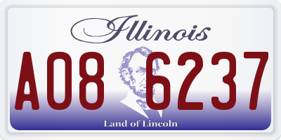 IL license plate A086237