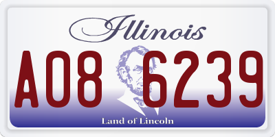 IL license plate A086239
