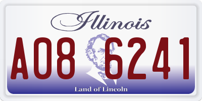 IL license plate A086241
