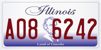IL license plate A086242
