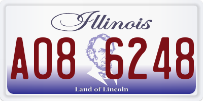 IL license plate A086248