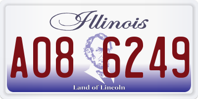 IL license plate A086249