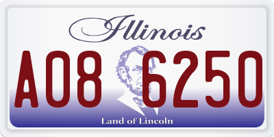 IL license plate A086250