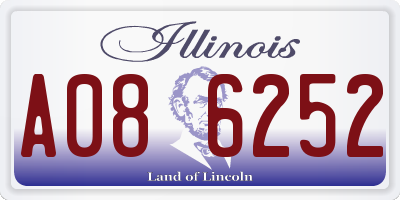IL license plate A086252