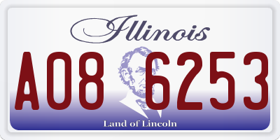 IL license plate A086253