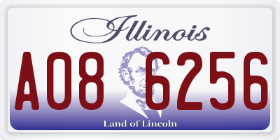 IL license plate A086256