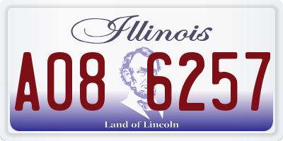 IL license plate A086257