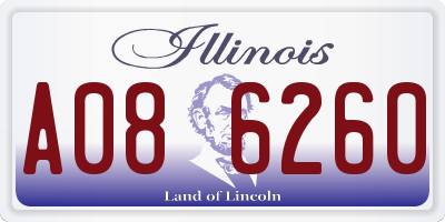 IL license plate A086260