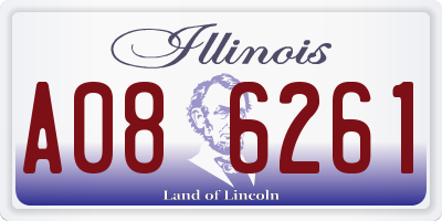 IL license plate A086261
