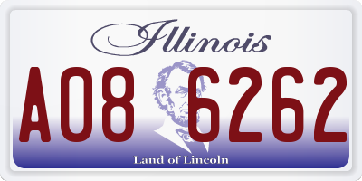IL license plate A086262