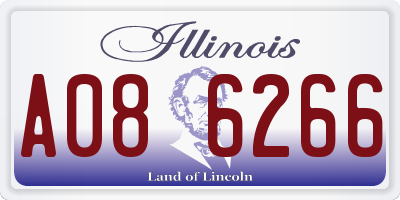 IL license plate A086266