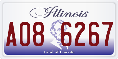 IL license plate A086267