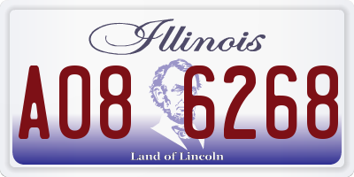 IL license plate A086268