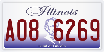 IL license plate A086269