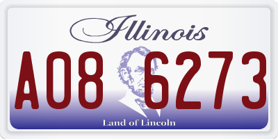 IL license plate A086273